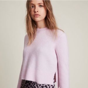 Allsaints Wick Crew Neck Soft Ribbed Sweater